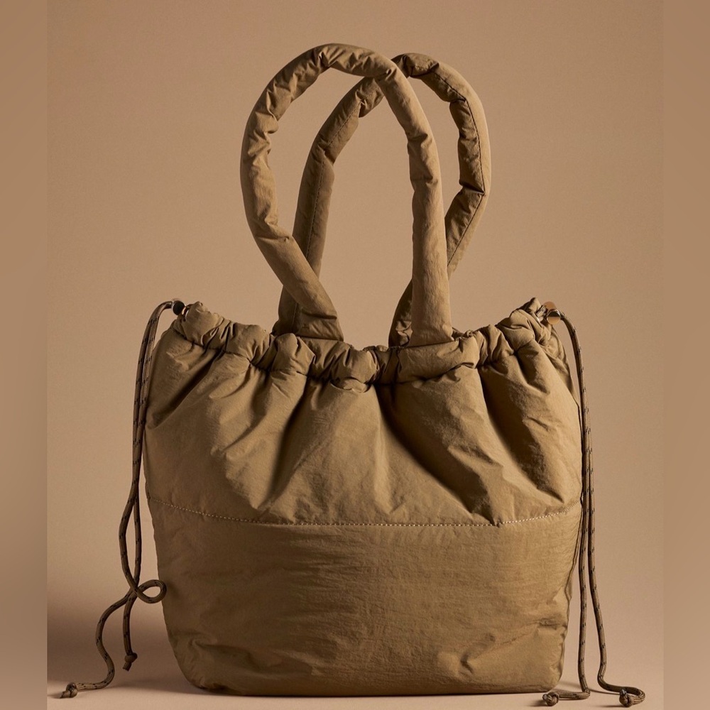 By Anthropologie Nylon on the go gym tote bag in Olive